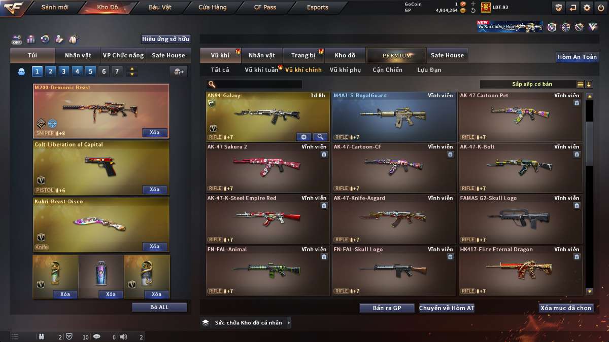 shop acc cf uy tin gia re